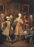 William Hogarth The morning reception France oil painting artist